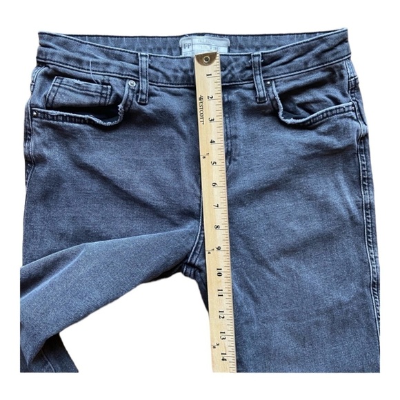 Free People Girlfriend Straight Leg Jeans in Washed Black - Picture 5 of 9